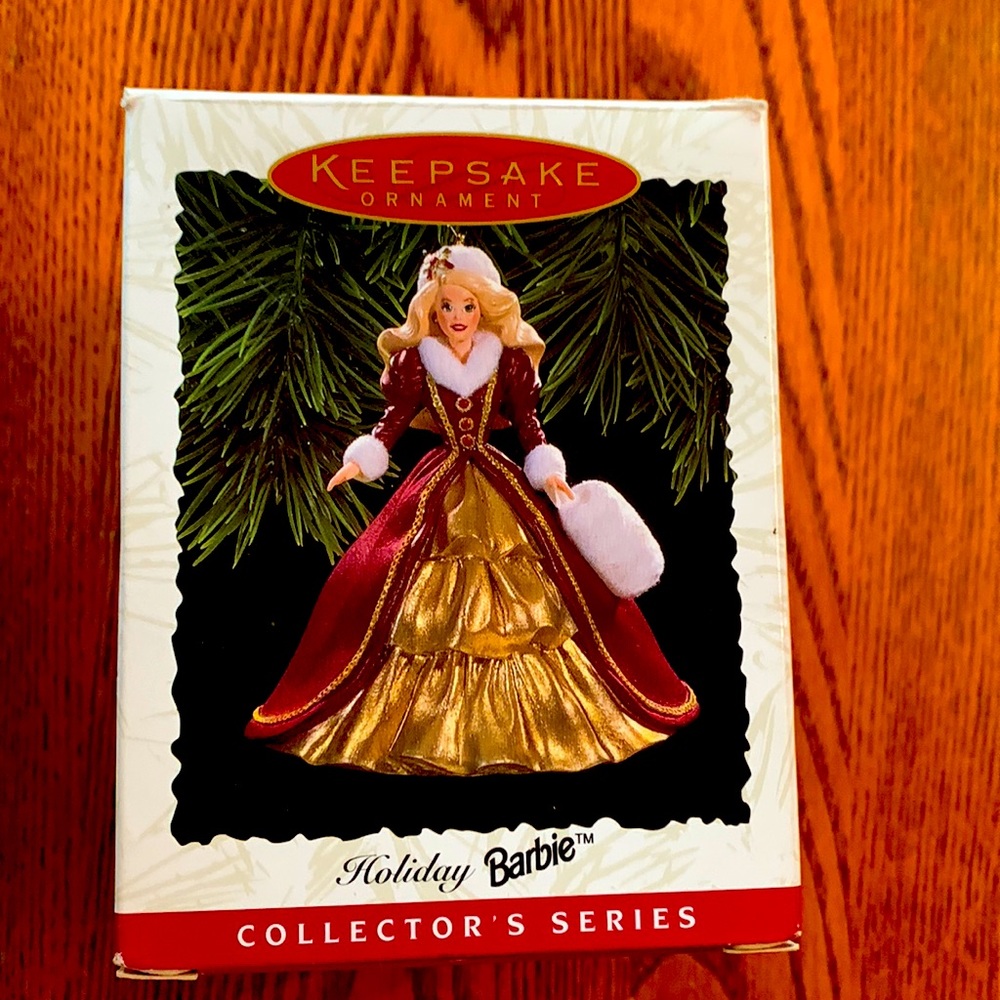 NWT Vintage 1996 Hallmark Holiday Barbie Ornament